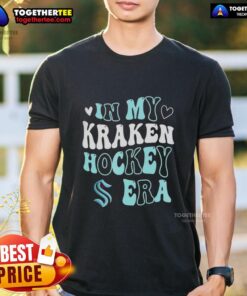 Awesome In My Seattle Kraken Hockey Era T-Shirt featuring team colors and logo, perfect for fans and game day attire.
