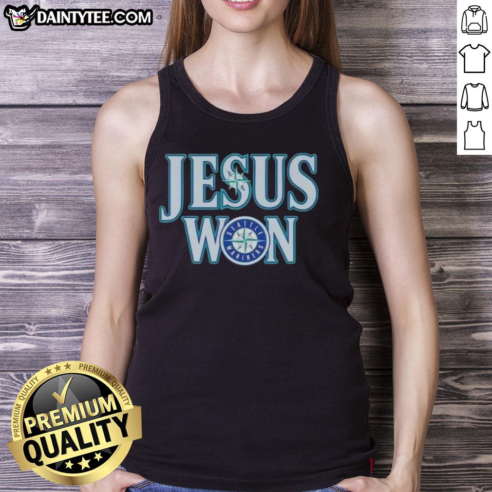 awesome-jesus-won-seattle-mariners-baseball-logo-tank-top Awesome Jesus Won Seattle Mariners baseball logo tank top featuring a vibrant design for fans and casual wear.