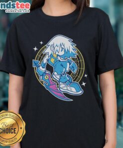 Awesome Kingdom Hearts Solo Diver Ladies Tee featuring a vibrant design inspired by the popular video game series.