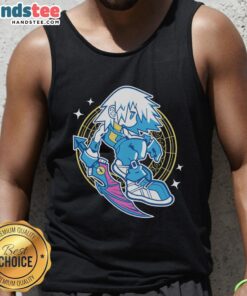 Alt Text: Awesome Kingdom Hearts solo diver tank top featuring iconic characters and vibrant colors, perfect for fans.