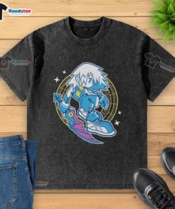 Awesome Kingdom Hearts solo diver washed t-shirt featuring vibrant graphics and a comfortable fit, perfect for fans.