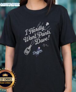 Los Angeles Dodgers 12 Division Champions tee featuring 'I Hardly Want Pants' design for ladies, perfect for fans.