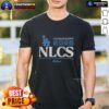 Awesome Los Angeles Dodgers 2025 Division Series Winner Locker Room T-Shirt featuring team logo and celebratory design.