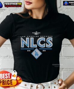Awesome Los Angeles Dodgers 2025 NLCS Division Series Winner Postseason Ladies Tee showcasing team pride and style.