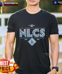 Alt Text: Awesome Los Angeles Dodgers 2025 NLCS Division Series Winner Postseason T-Shirt featuring team logo and vibrant design.