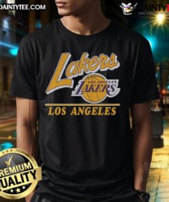 Awesome Los Angeles Lakers Fly By Vintage T-Shirt featuring classic design and vibrant team colors, perfect for fans.