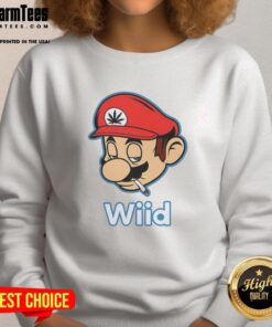 Awesome Mario Bros Wii'd sweatshirt featuring vibrant graphics and a cozy design, perfect for gaming fans and casual wear.