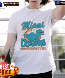 Awesome Miami Dolphins Super Bowl T-Shirt featuring vibrant team colors and logo, perfect for fans and collectors.