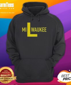 Awesome Milwaukee Brewers L Logo Hoodie in navy with bold logo, perfect for fans and stylish casual wear.