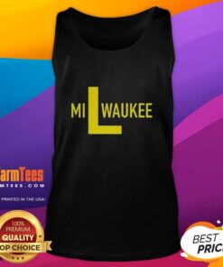 Stylish Milwaukee Brewers L logo tank top for fans, featuring vibrant colors and a comfortable fit for game day wear.