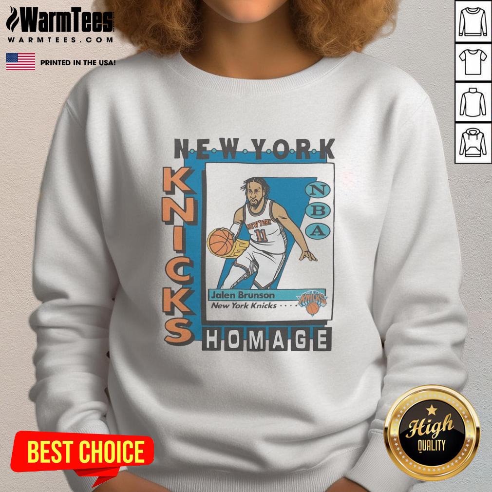 awesome-new-york-knicks-trading-card-jalen-brunson-sweatshirt Awesome New York Knicks trading card sweatshirt featuring Jalen Brunson, perfect for fans and collectors.