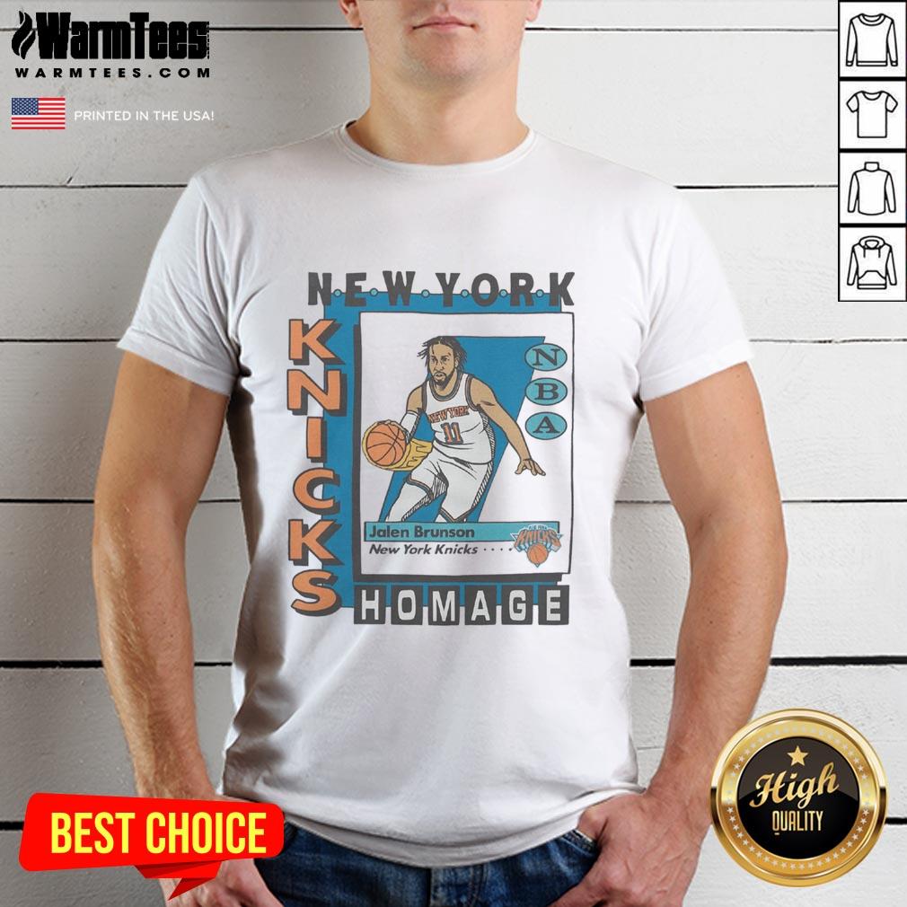 awesome-new-york-knicks-trading-card-jalen-brunson-t-shirt Alt Text: Awesome New York Knicks trading card Jalen Brunson T-shirt showcasing vibrant colors and team logo. Perfect for fans!