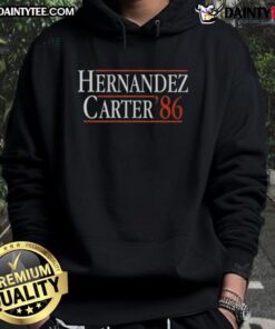 Awesome New York Yankees baseball hoodie featuring Hernandez and Carter 86 design, perfect for fans and collectors.