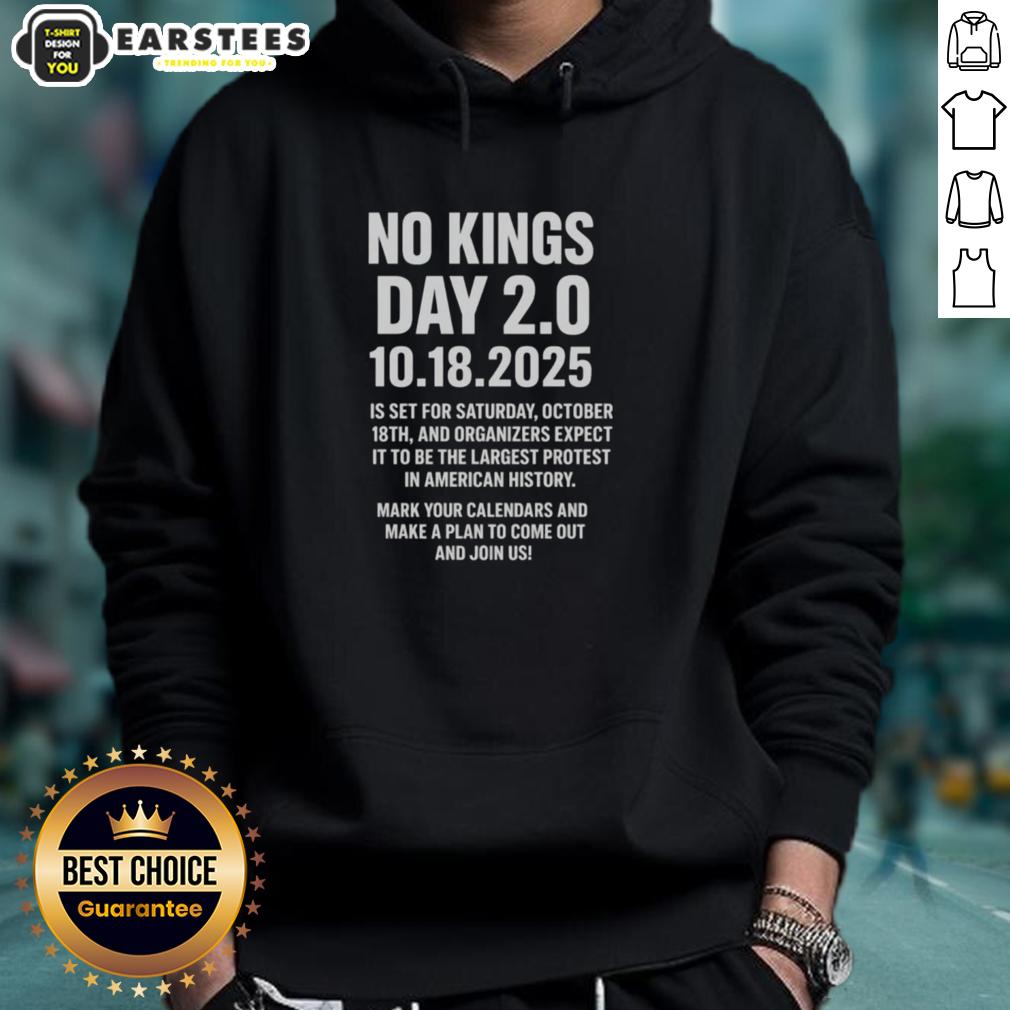 awesome-no-kings-day-2-0-oct-18th-2025-hoodie Awesome No Kings Day 2.0 hoodie, October 18th, 2025, featuring a bold design and vibrant colors for a stylish look.