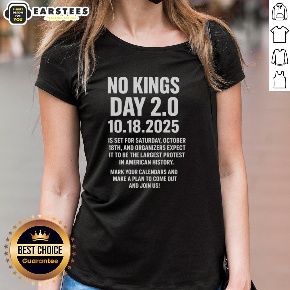 awesome-no-kings-day-2-0-oct-18th-2025-ladies-tee Awesome No Kings Day 2.0 Ladies Tee - Stylish shirt for Oct 18th, 2025 celebration, perfect for fashion-forward women.