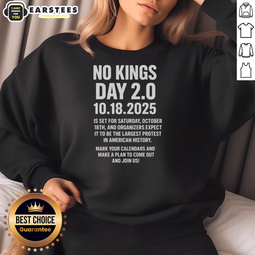 awesome-no-kings-day-2-0-oct-18th-2025-sweatshirt Awesome No Kings Day 2.0 Sweatshirt for October 18th, 2025, featuring a bold design and comfortable fit.