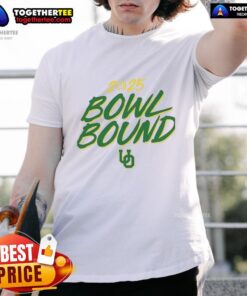 Alt Text: Awesome Oregon Ducks Bowl Bound 2025 T-Shirt featuring vibrant team colors and bold graphics for fans.