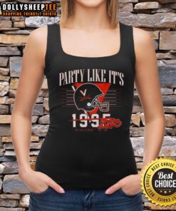 Virginia Cavaliers Football tank top featuring 'Awesome Party Like It's 2025' design, perfect for game day style.