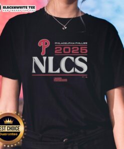 Philadelphia Phillies 2025 Division Series Winner locker room ladies tee, celebrating team victory with stylish design.