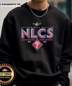 Alt Text: Awesome Philadelphia Phillies 2025 NLCS Division Series Winner Postseason Sweatshirt in vibrant team colors.