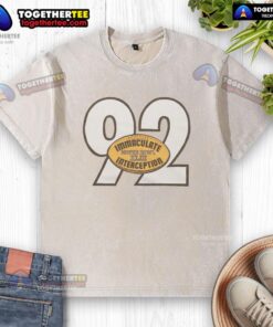 Awesome Pittsburgh Steelers Immaculate Interception Harrison washed t-shirt displayed on a neutral background.