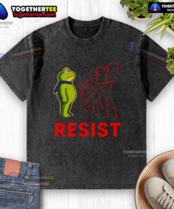 Awesome Portland frog graphic on a F*ck Ice anti-Trump washed t-shirt, perfect for bold statement fashion.