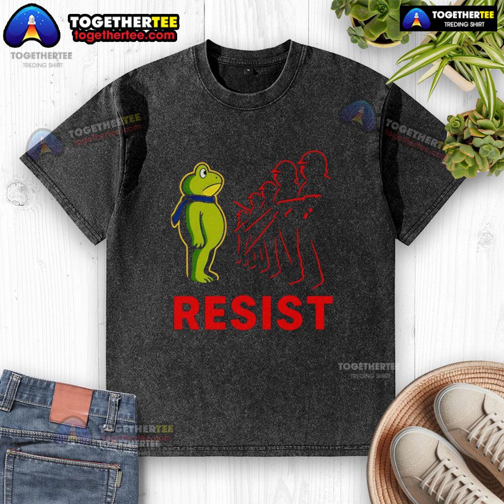 Awesome Portland Frog Fck Ice Anti Trump Washed T Shirt Awesome Portland frog graphic on a F*ck Ice anti-Trump washed t-shirt, perfect for bold statement fashion.