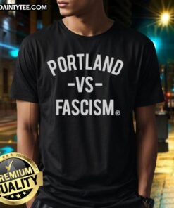 Awesome Portland Vs Fascism T-Shirt featuring a frog design, showcasing vibrant protest art against fascism in Portland.