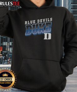 Awesome Premium Duke Blue Devils Polished Hoodie in vibrant blue, perfect for fans and casual wear.