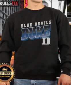 Awesome Premium Duke Blue Devils polished sweatshirt showcasing team spirit and stylish design for fans and supporters.