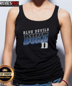 Awesome Premium Duke Blue Devils Polished Tank Top in vibrant blue, perfect for game day or casual wear.