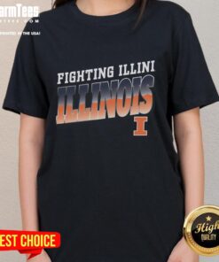 Awesome Premium Illinois Fighting Illini Polished Ladies Tee in vibrant colors, perfect for fans and casual wear.
