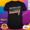 Awesome Premium Illinois Fighting Illini Polished T-Shirt featuring vibrant team colors and a comfortable fit for fans.