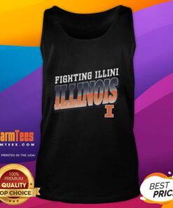 Awesome Premium Illinois Fighting Illini polished tank top featuring team colors and logo for stylish game-day wear.