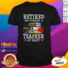 Awesome retired but forever a teacher at heart Baltimore Ravens football t-shirt showcasing team pride and love for teaching.