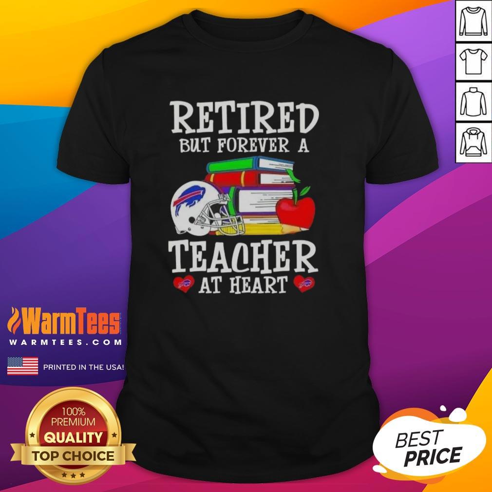 awesome-retired-but-forever-a-teacher-at-heart-buffalo-bills-football-t-shirt-1 Awesome retired but forever a teacher at heart Buffalo Bills football t-shirt design featuring vibrant team colors.