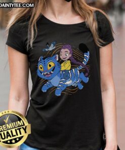 Awesome Rumi Kpop Demon Hunters Team Tiger Ladies Tee featuring vibrant graphics and stylish design for fans.