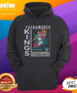 Awesome Sacramento Kings trading card featuring Domantas Sabonis on a stylish hoodie, perfect for fans.