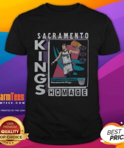 Awesome Sacramento Kings trading card t-shirt featuring Domantas Sabonis design, perfect for basketball fans and collectors.