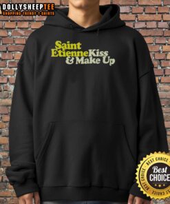 Awesome Saint Etienne Kiss And Make Up Hoodie in vibrant colors, perfect for fans of the popular football club.