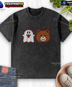Awesome Shayne Gostisbehere Ghost Bear Halloween washed t-shirt featuring a spooky design for hockey fans.