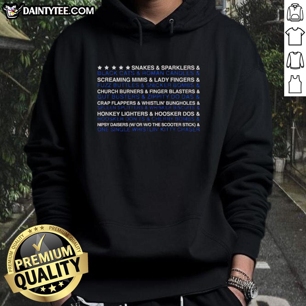 awesome-snakes-and-sparklers-and-black-cats-and-roman-candles-hoodie Awesome snakes, sparklers, black cats, and Roman candles hoodie for a festive look. Perfect for Halloween celebrations!