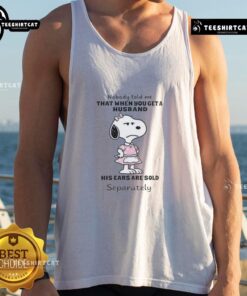 Awesome Snoopy tank top featuring the quote about getting a husband, perfect for casual wear and Snoopy fans.
