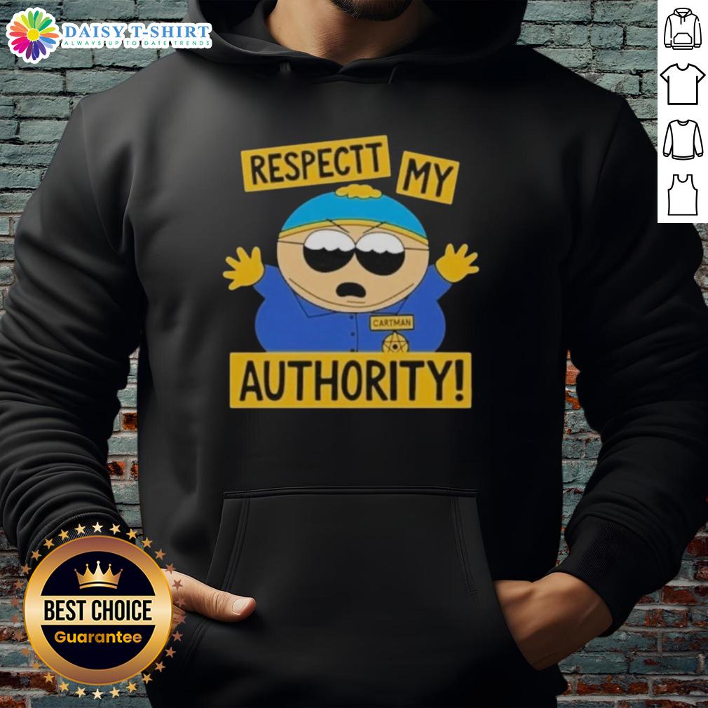 Awesome South Park Cartman Respect My Authority Hoodie Awesome South Park Cartman hoodie featuring 'Respect My Authority' design, perfect for fans of the animated series.