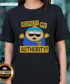 Awesome South Park Cartman 'Respect My Authority' Ladies Tee featuring a vibrant design and playful graphics for fans.