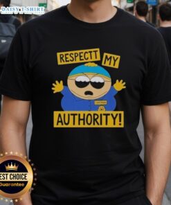 Awesome South Park Cartman 'Respect My Authority' T-Shirt featuring Cartman in a bold graphic design.