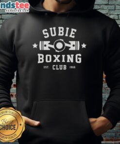 Awesome Subie Boxing Club Essential hoodie, established 1966, featuring a stylish design perfect for boxing enthusiasts.