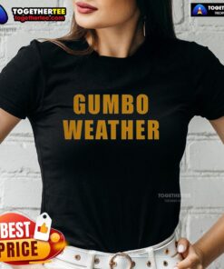 Alt Text: Awesome T-Bob Hebert Gumbo Weather Ladies Tee featuring vibrant design, perfect for fans of New Orleans culture.