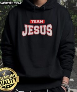Awesome Team Jesus Christian Patriot Hoodie featuring bold graphics and a comfortable fit for faith-driven individuals.