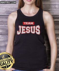 Awesome Team Jesus Christian Patriot Tank Top featuring bold graphics and a patriotic design for faith-filled fashion.